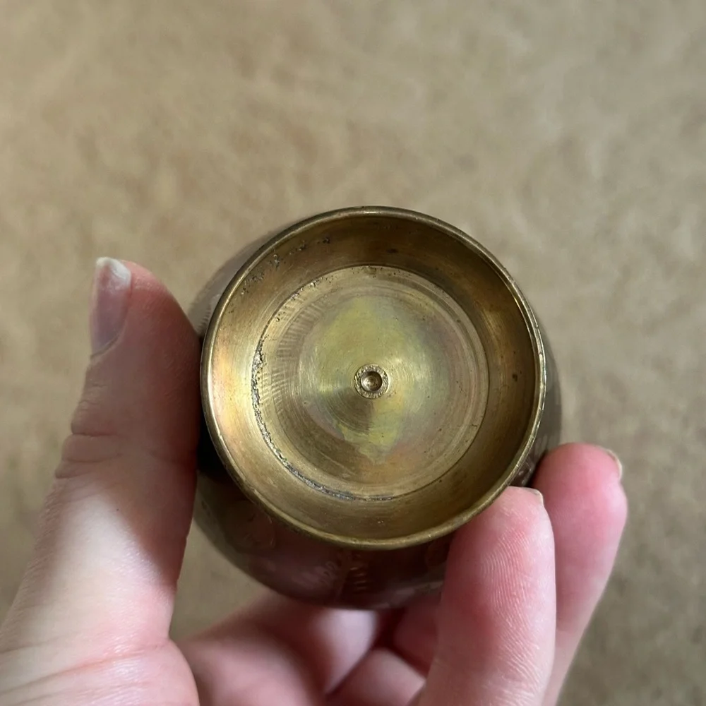 Vintage Brass Bud Vase